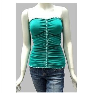 GUESS MARCIANO Strapless Bodycon Top Sz XS NWOT